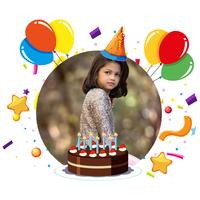 Happy Birthday Photo Frame With DP Maker Poster