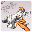 How to draw weapons 4K APK