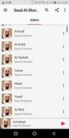 Saud Al-Shuraim Complete Quran تصوير الشاشة 1