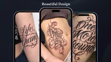 3D Name Tattoo On Hand Designs پوسٹر