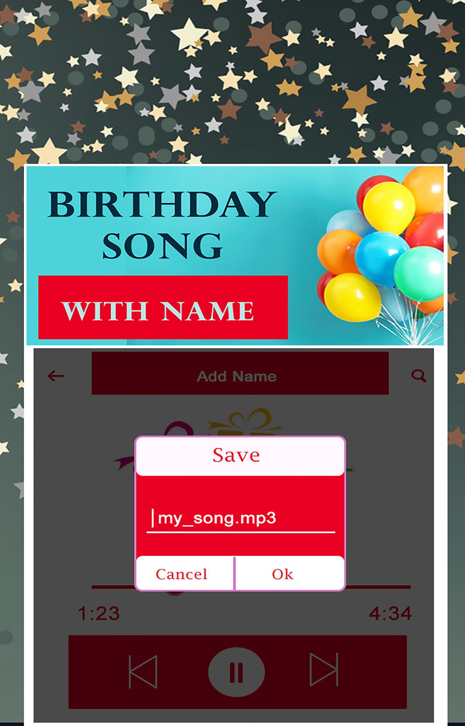 Chansons D Anniversaire Avec Nom Pour Android Telechargez L Apk
