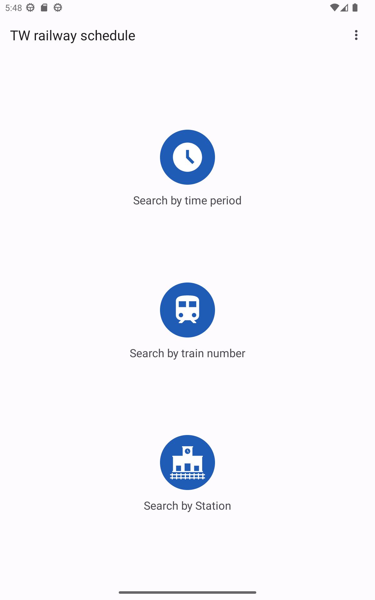 Download do apk de taiwan railway schedule para android