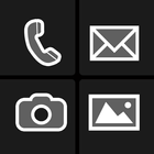 BL Monochrome Dark Theme أيقونة