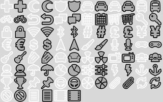 BL Essentials BW Icon Pack Affiche