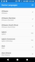 Language List تصوير الشاشة 1