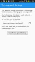 Text-to-speech settings / TTS  الملصق