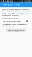 Text-to-speech settings / TTS  تصوير الشاشة 1