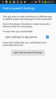 Text-to-speech settings / TTS  captura de pantalla 1