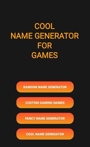 Cool Name Generator Games APK for Android