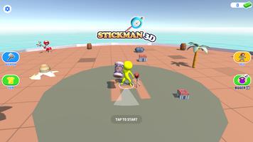 Smashers Stickman 3D اسکرین شاٹ 1