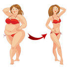 Diet. Losing weight. Health. P آئیکن