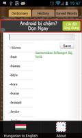 English Hungarian Dictionary ポスター