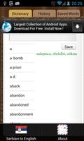 English Serbian Dictionary پوسٹر
