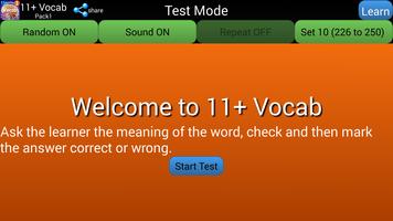 11+ Vocabulary Pack1-2022 exam capture d'écran 3