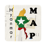 Myanmar Yangon Map 아이콘