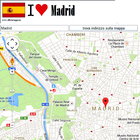 Madrid map icône