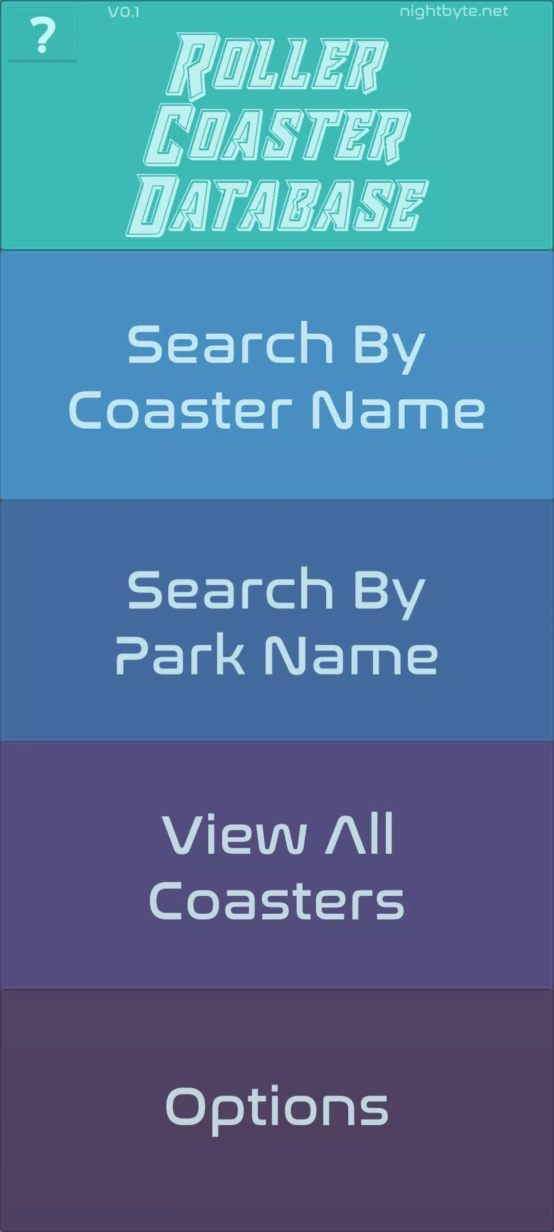 Roller Coaster Database