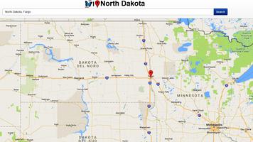 برنامه‌نما North Dakota Map عکس از صفحه