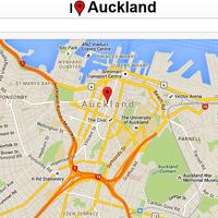 Auckland Map ポスター