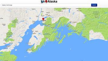 Alaska Map captura de pantalla 1