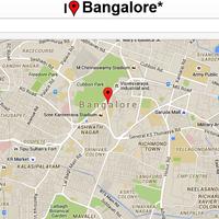 Bangalore Map پوسٹر