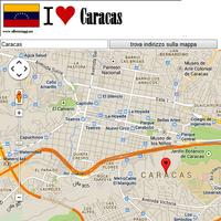 Caracas map Cartaz