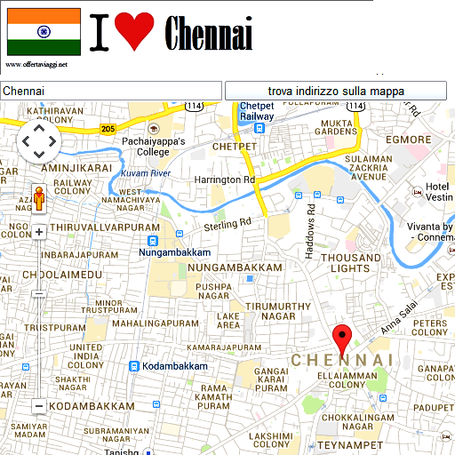 Chennai map