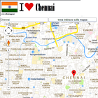 Chennai map icône