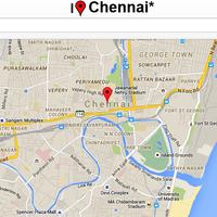 Chennai Map Affiche