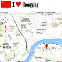 Chongqing map Affiche