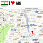 Delhi map ikon