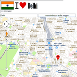 Delhi map icône