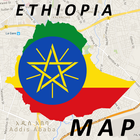 Ethiopia Addis Ababa Map Zeichen