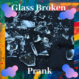 Glass Broken Prank Zeichen