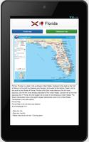 Florida map Affiche