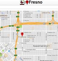 Fresno Map постер