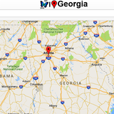 Georgia Map-icoon