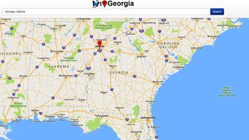 Georgia Map capture d'écran 1