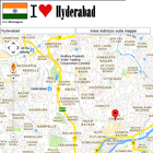 Hyderabad map icône