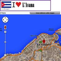 Havana map पोस्टर