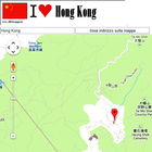 Hong Kong map icône