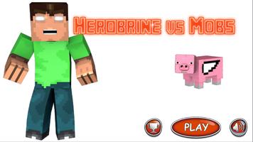 Herobrine vs Mob Craft PE Free captura de pantalla 3