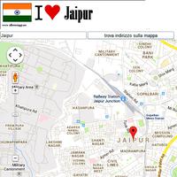 Jaipur map Affiche