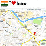 Lucknow map icône