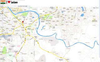 Lucknow map capture d'écran 1