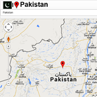 Pakistan map آئیکن