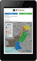 Pakistan map Affiche