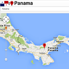Panama City map icône