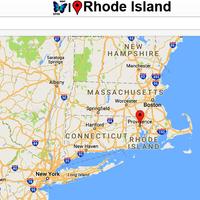 Rhode Island Map Cartaz