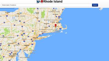 Rhode Island Map syot layar 1
